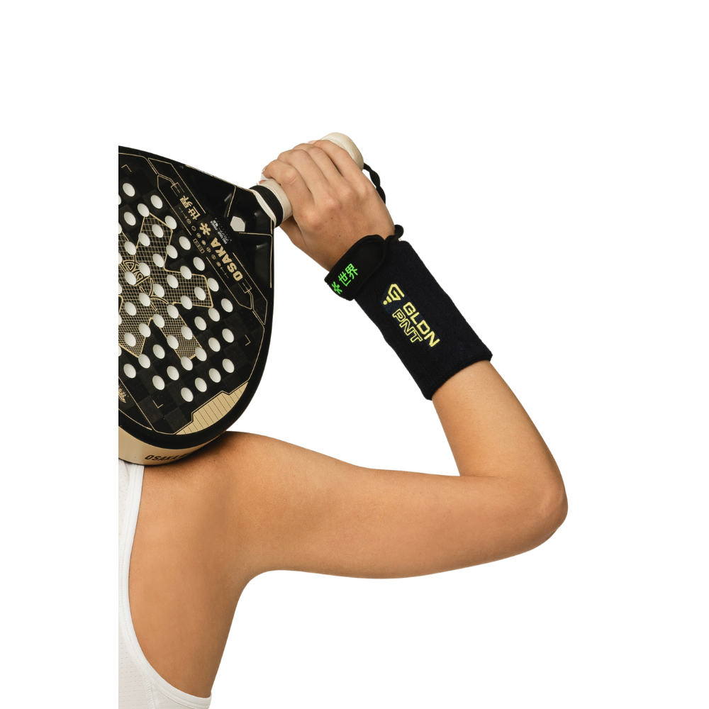 GLDN PNT Sweatband | Black/Lime