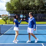 Swinton Pickleball - Navy Zip-Front Sun Hoodie