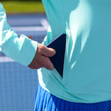 Swinton Pickleball - Mint Zip-Front Sun Hoodie
