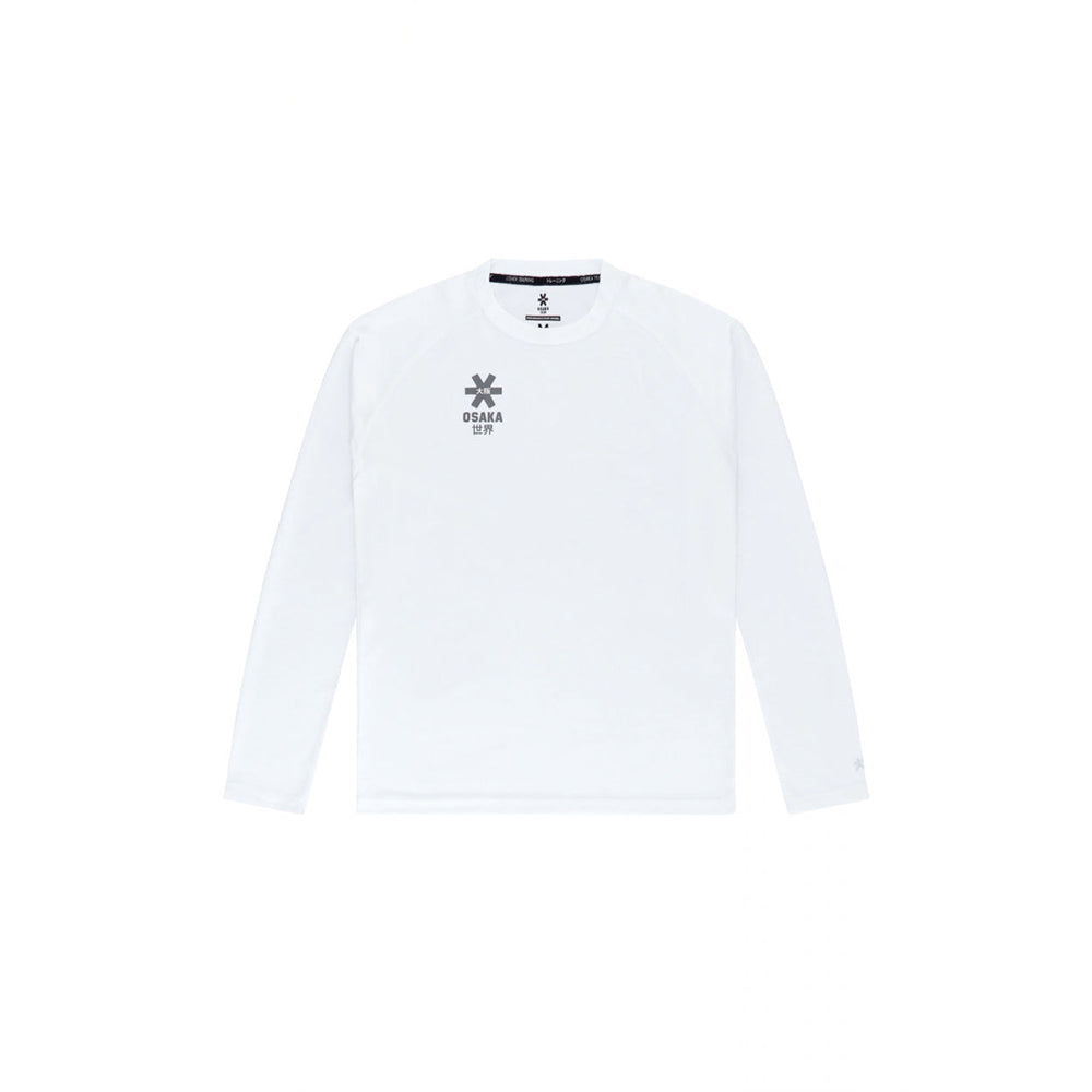 Camiseta de entrenamiento Osaka para hombre, manga larga | Blanca