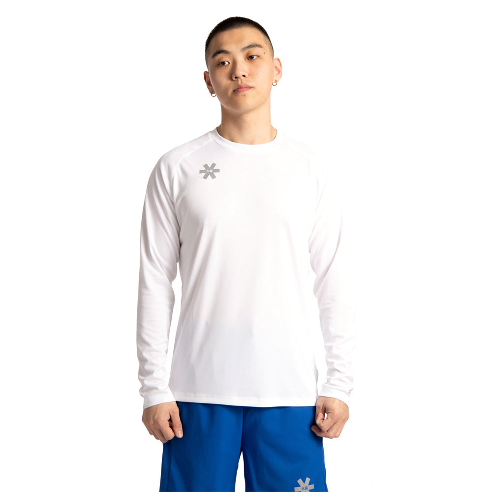 Camiseta de entrenamiento Osaka para hombre, manga larga | Blanca