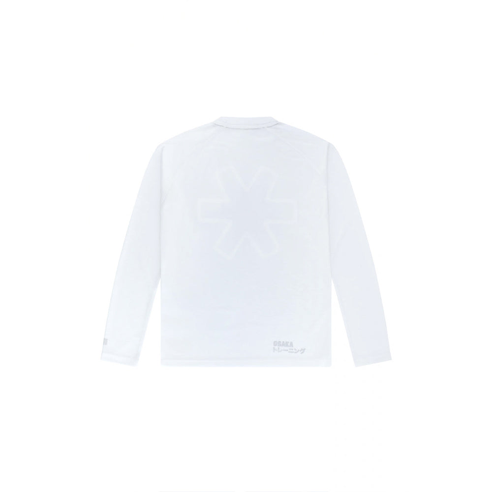 Camiseta de entrenamiento Osaka para hombre, manga larga | Blanca