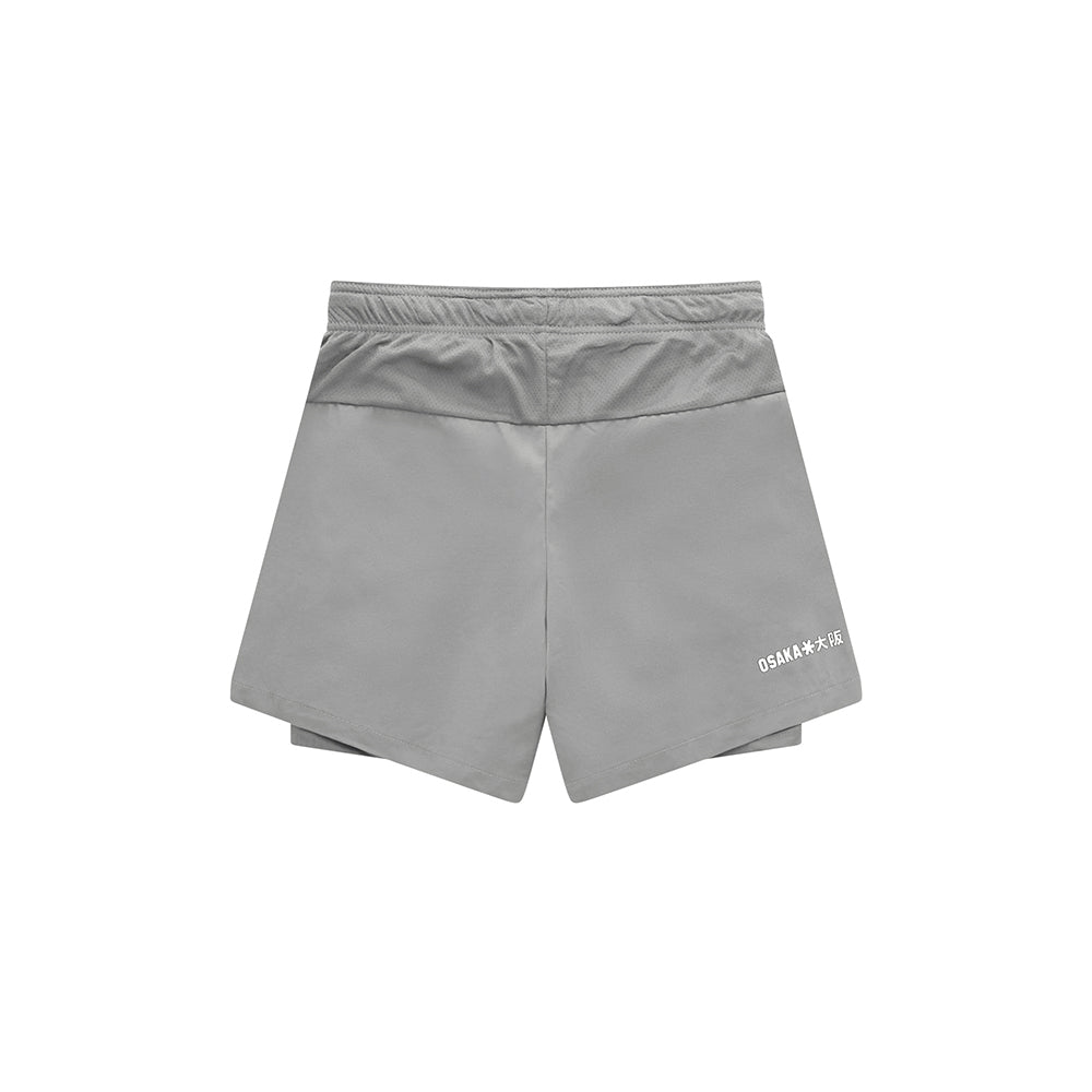 Pantalones cortos Osaka 2 en 1 para hombre | Gris claro