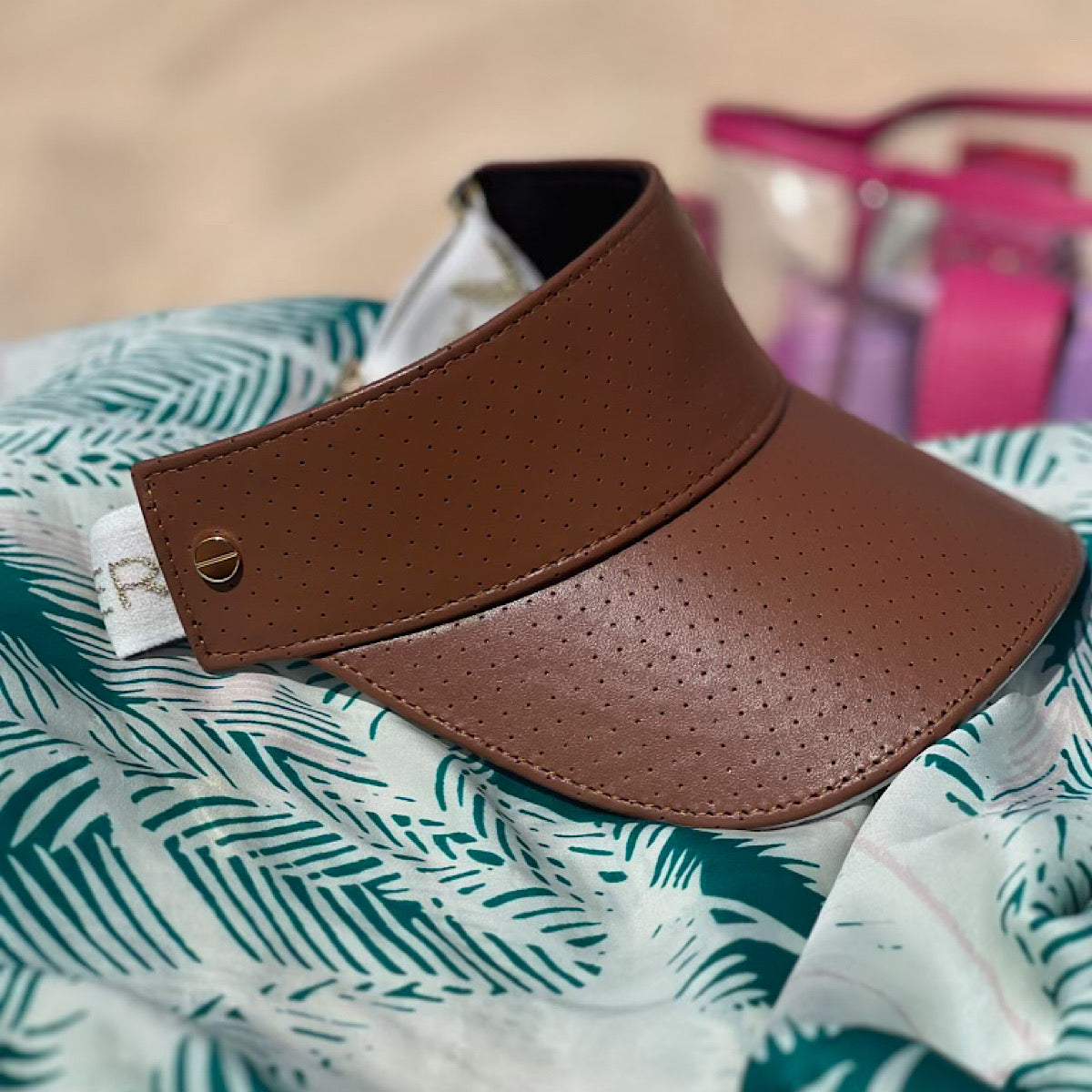 Fenix Sportier The Leather Visor - Tan & Gold