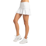 inPhorm NYC Tennis Classic 13 1/2" Flounce Skirt - White