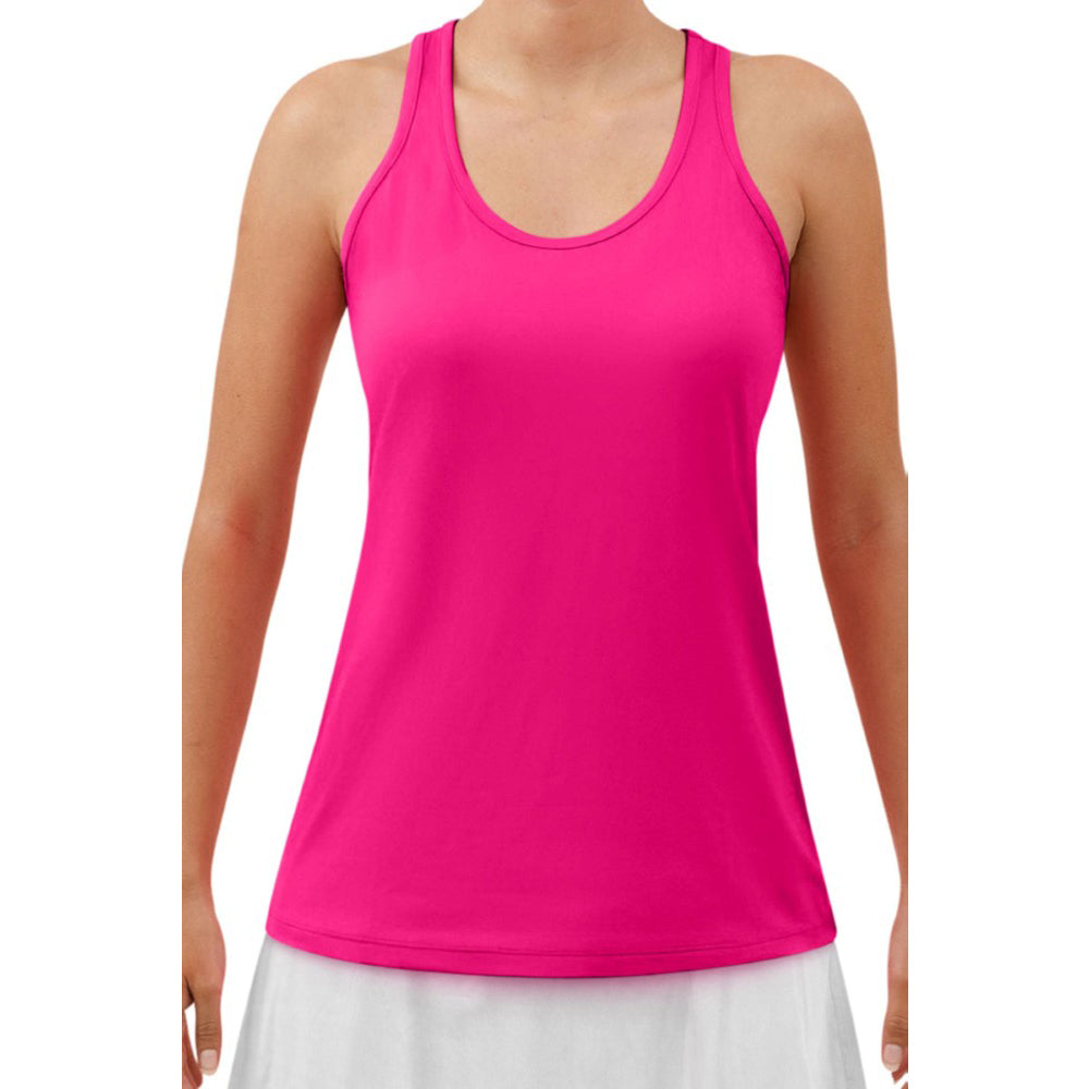 Camiseta sin mangas Picckleball Bella Racerback Diva Pink