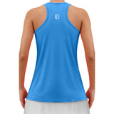 Camiseta de tirantes Picckleball Bella Racerback Azul Eléctrico