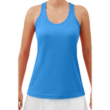 Camiseta de tirantes Picckleball Bella Racerback Azul Eléctrico