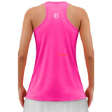 Camiseta Picckleball Bella Racerback Rosa Caliente