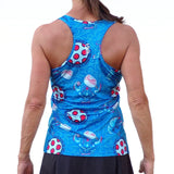 Camiseta de tirantes estilo nadador Bella Picckleball Monstruo Langosta