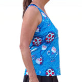 Camiseta de tirantes estilo nadador Bella Picckleball Monstruo Langosta