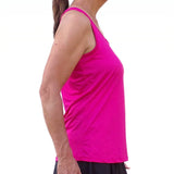 Camiseta de tirantes Picckleball Bella Racerback Rosa