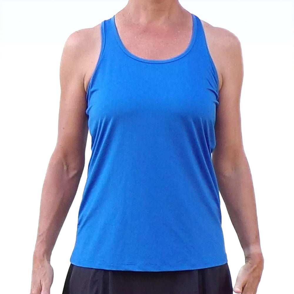 Camiseta sin mangas Picckleball Bella Racerback azul royal