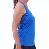 Camiseta sin mangas Picckleball Bella Racerback azul royal