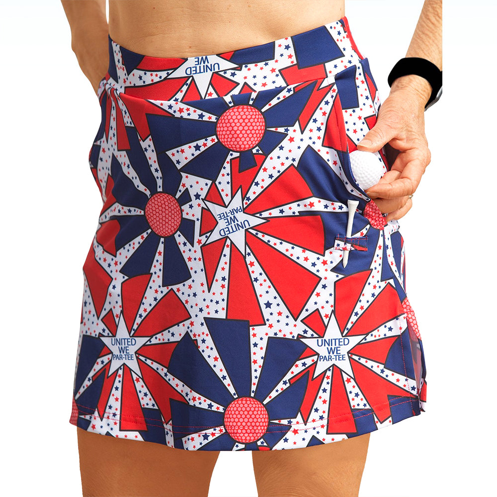 Falda pantalón de golf recta Pickleball Bella United We Par-Tee