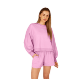 Osaka Women Cropped Sweater | Begonia Pink