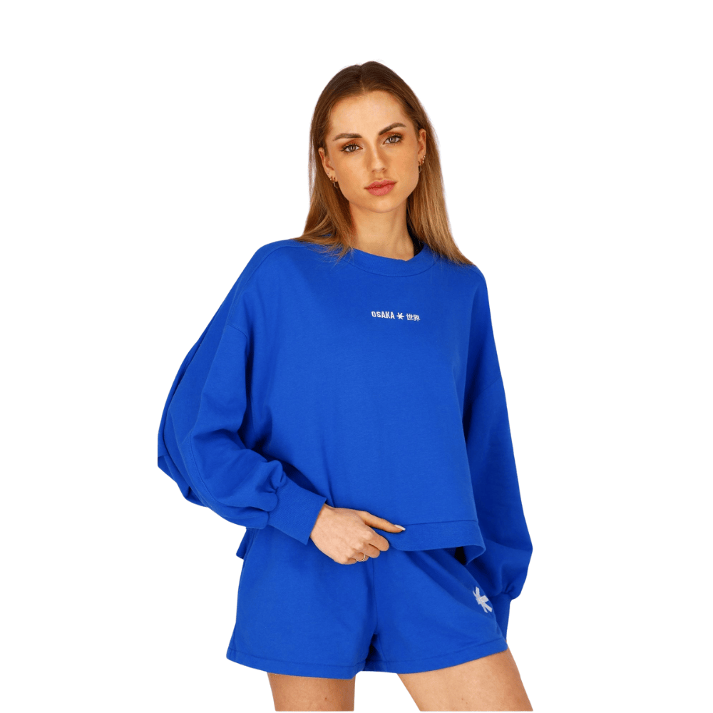 Osaka Women Cropped Sweater | Princess Blue
