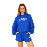 Osaka Women Cropped Hoodie | Princess Blue