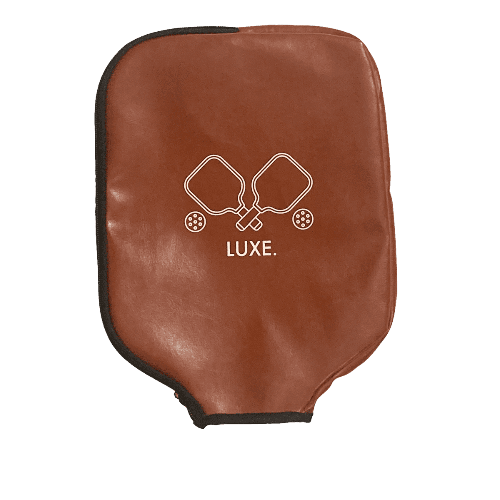 Luxe Pickleball Faux Leather Paddle Cover