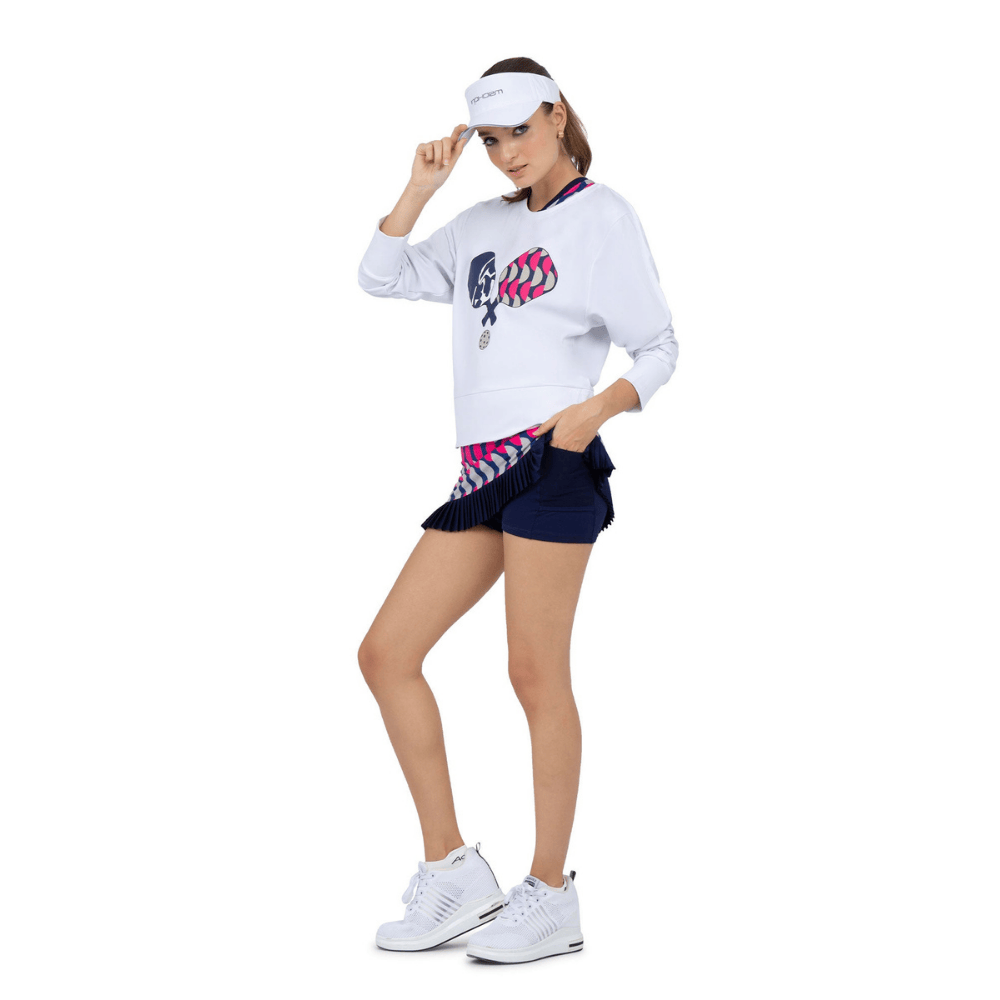 inPhorm NYC Camila Performance Sweatshirt - Pickleball Print