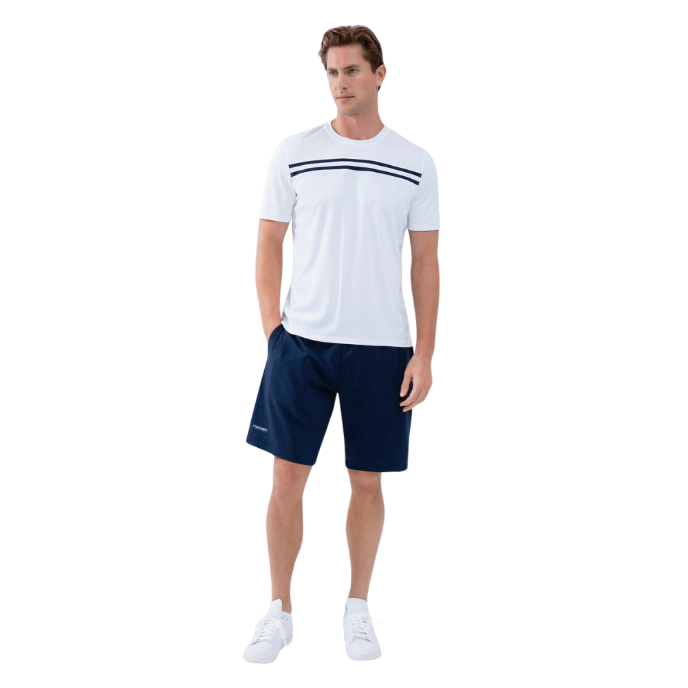 inPhorm NYC Performance Men's Tournament Short Sleeve Crew Neck - White/Midnight