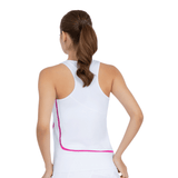 inPhorm NYC Baseline Tank - White/Pink