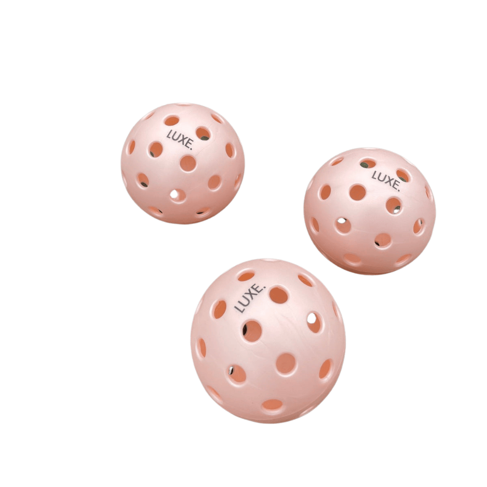 Luxe Pickleball Pink Pickleballs - Pack of 3