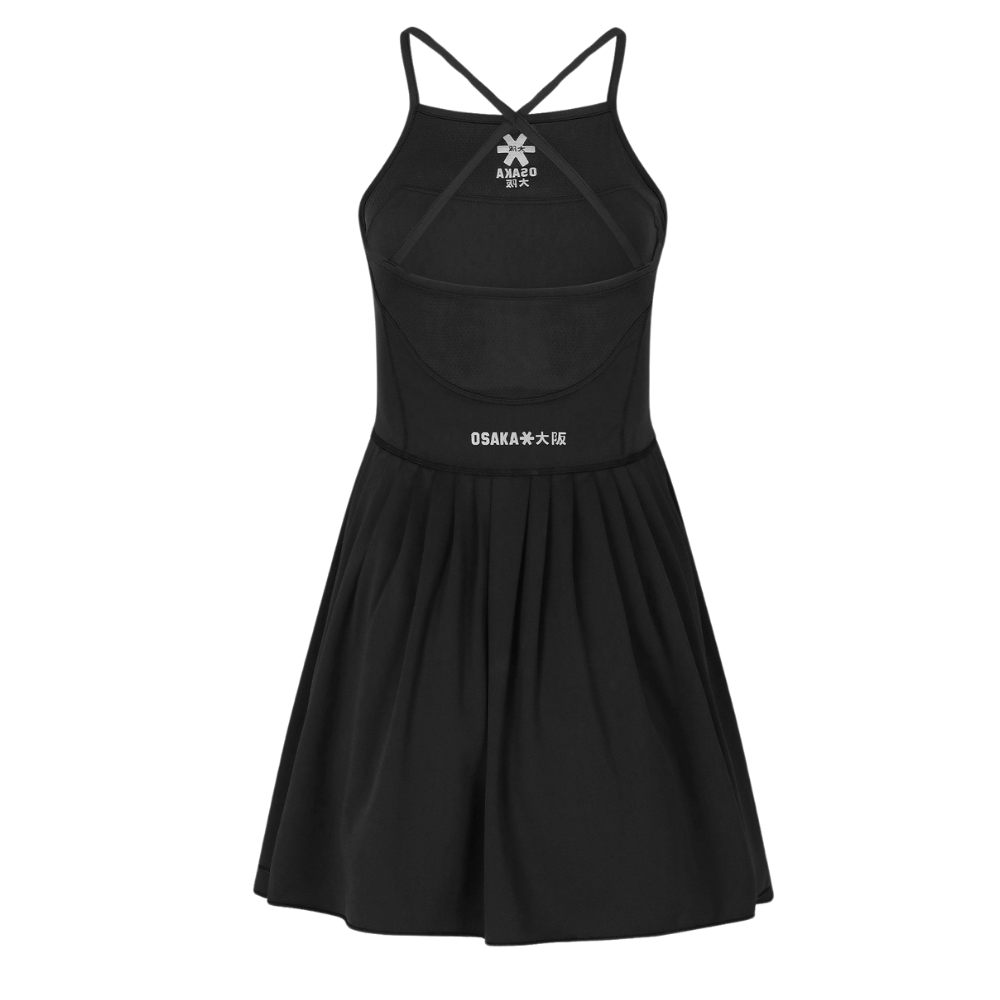 Osaka Women Pleated Tech Dress | Black