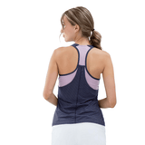inPhorm NYC Aubrey Double Layer Athleisure Tank - Lilac/Dark Shadow