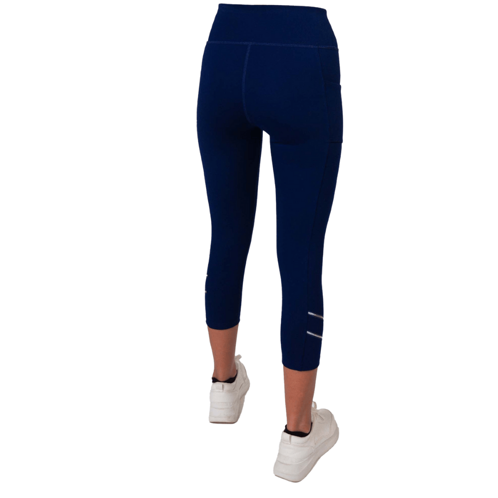 inPhorm NYC Zone Capri Legging - Ink/Silver