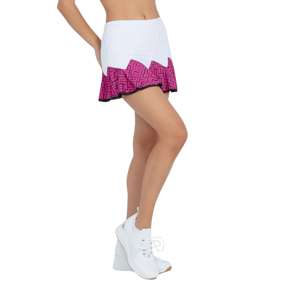 inPhorm NYC Baseline Butterfly Skirt - White/Pink Tessel