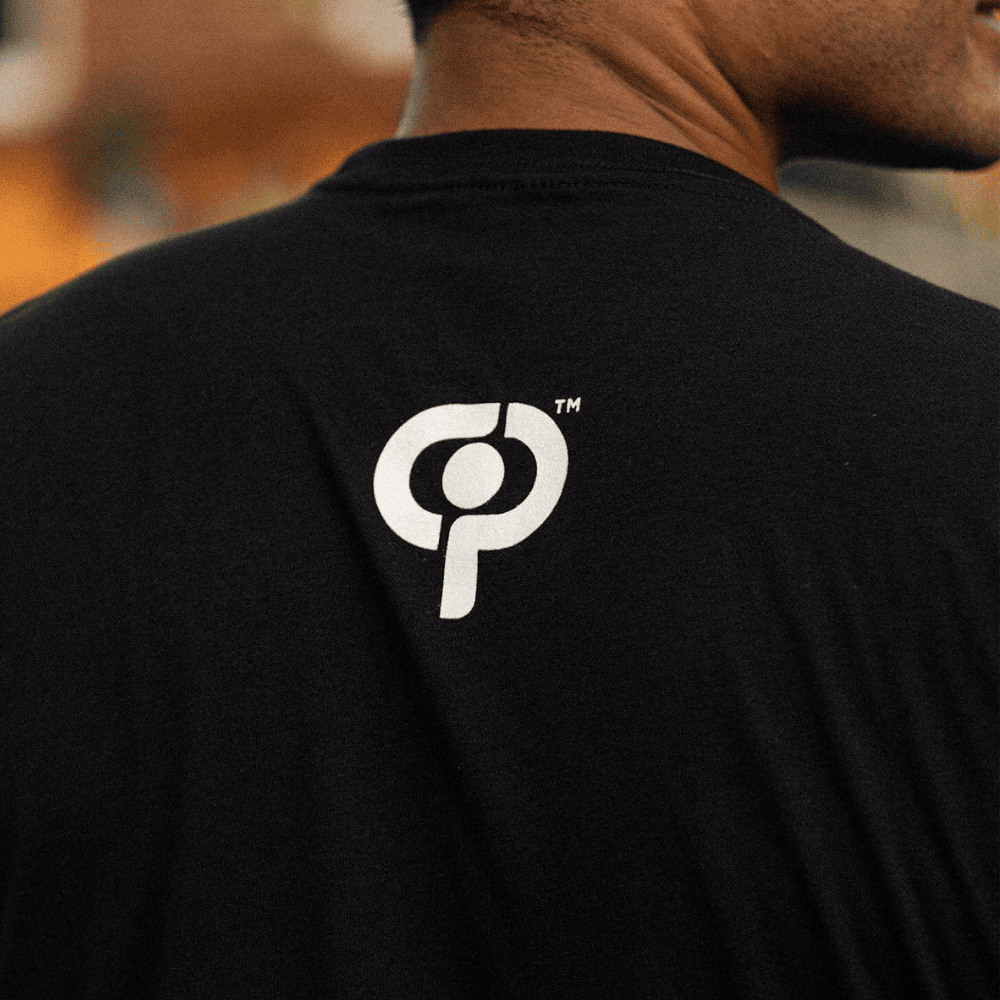 Crush Sports Unisex Logo Black Short Sleeved T-Shirt