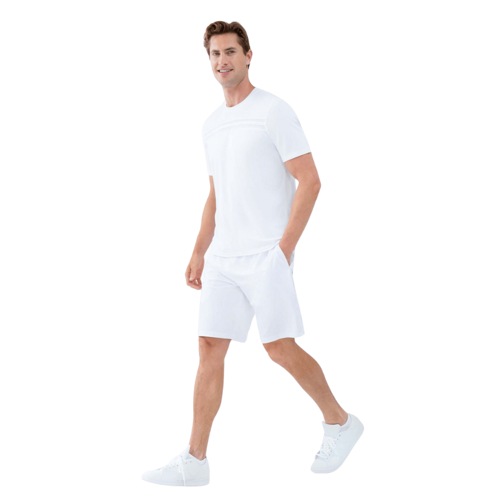 inPhorm NYC Performance Men's Tournament Short Sleeve Crew Neck - White