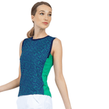 inPhorm NYC Harper Performance Tank - Ink Tessel/Ivy