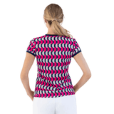 inPhorm NYC Sustainble Harper Short Sleeve Crew Neck - Geo Print