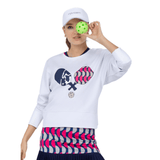inPhorm NYC Camila Performance Sweatshirt - Pickleball Print