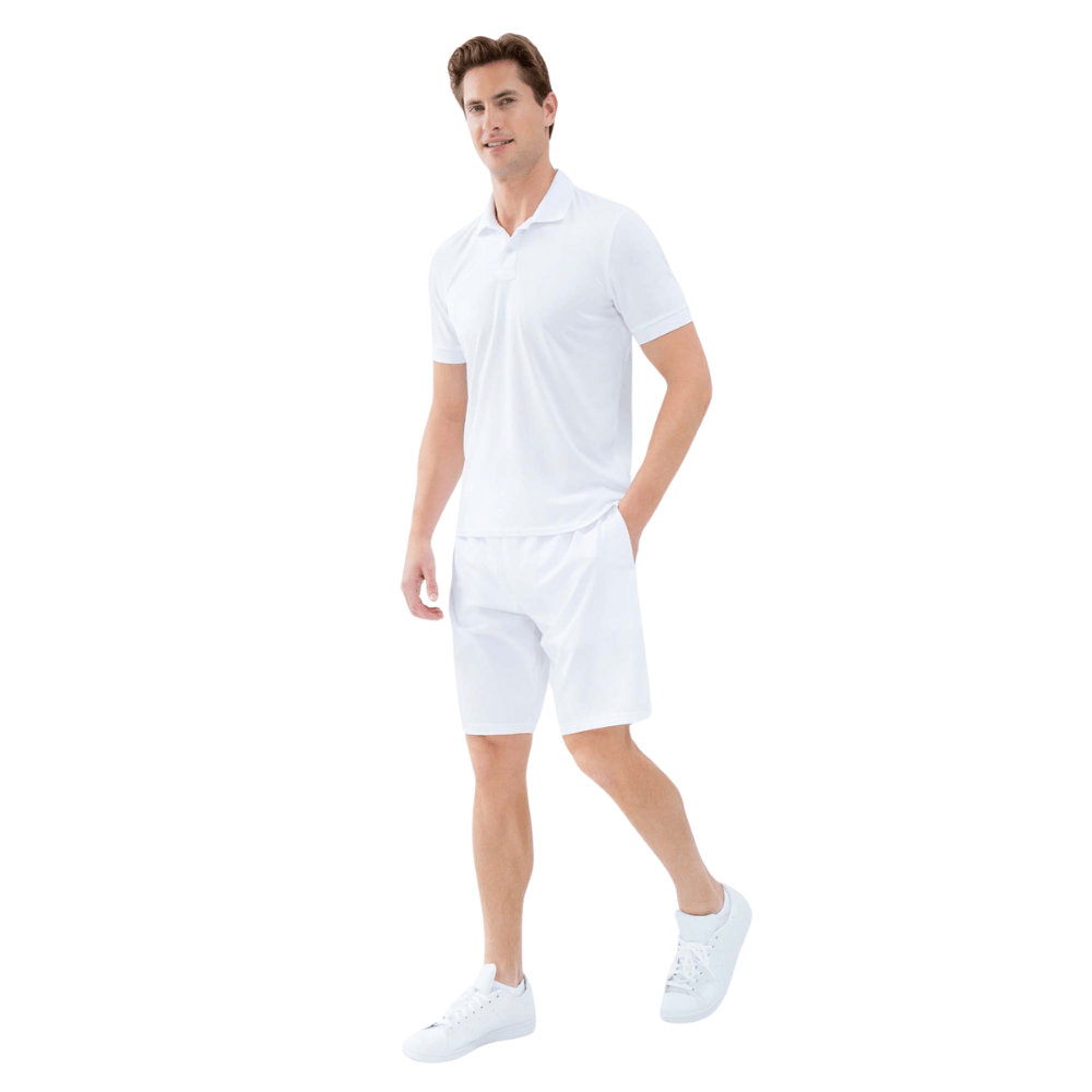 inPhorm NYC Classic Performance Men's Tennis Shorts - White