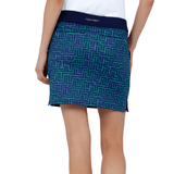 inPhorm NYC Blake 17" Print Golf Skirt - Ink Tessel