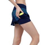 inPhorm NYC Alyssa A-Line Eco-Friendly Skort - Ink Tessel/Ink
