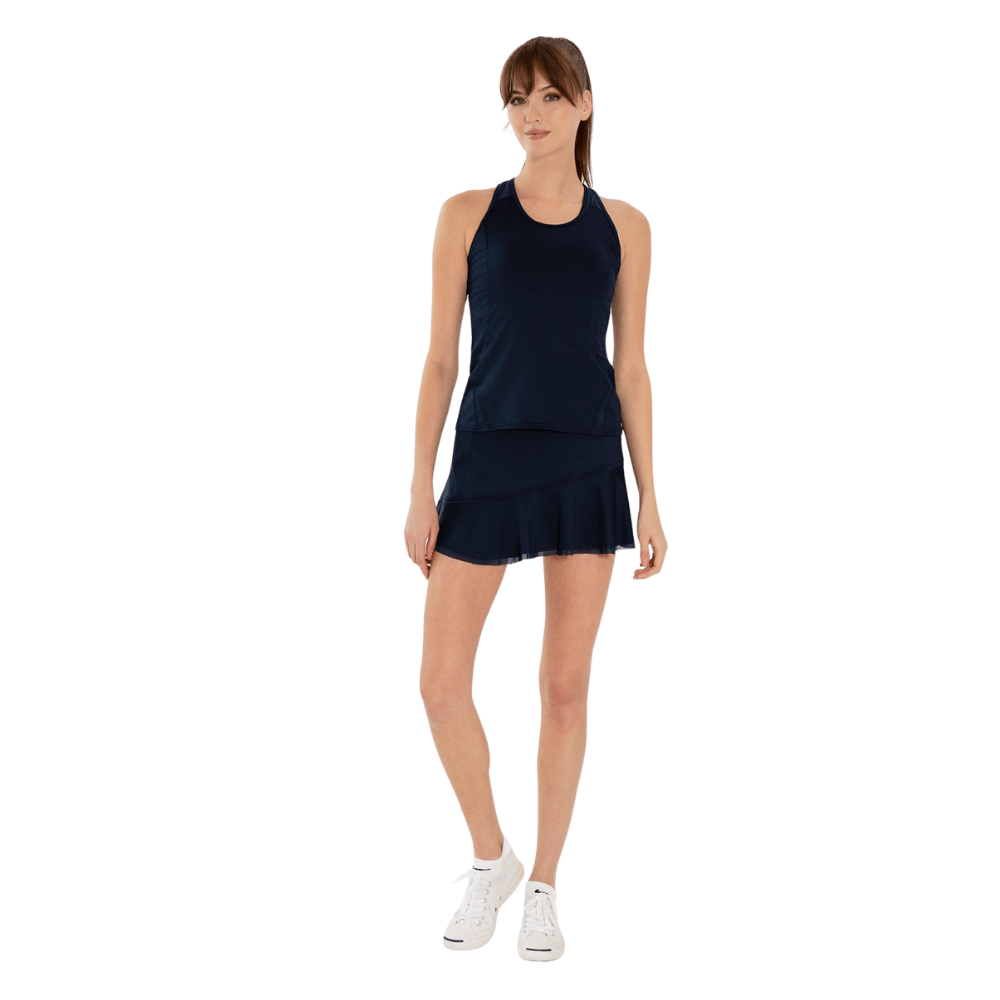 inPhorm NYC Tennis Classic 13 1/2" Flounce Skirt - Midnight