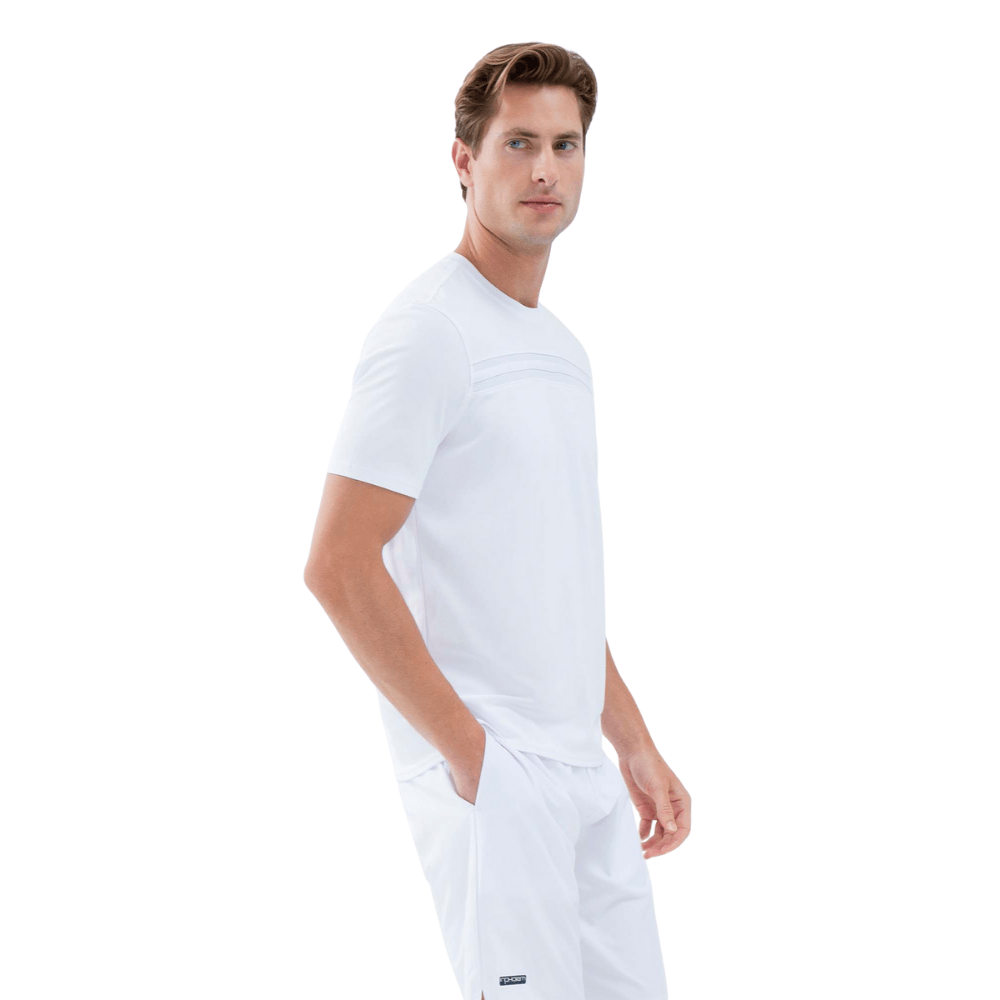 inPhorm NYC Performance Men's Tournament Short Sleeve Crew Neck - White