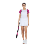 inPhorm NYC Colorblock Active Sofia Short Sleeve Crew Neck - Raspberry Pink