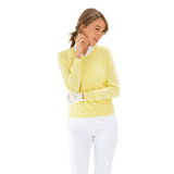 inPhorm NYC Classic V Neck Sweater - Lemonade