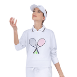 inPhorm NYC Camila Performance Sweatshirt - Tennis Print