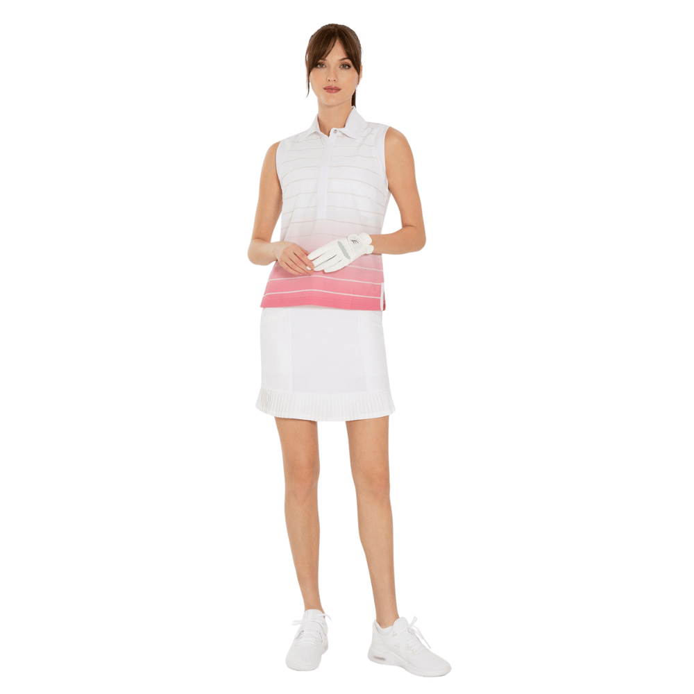 inPhorm NYC Kai 17" Pleated Skirt - White