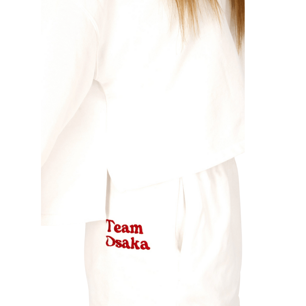 Osaka Women Cropped Hoodie | White