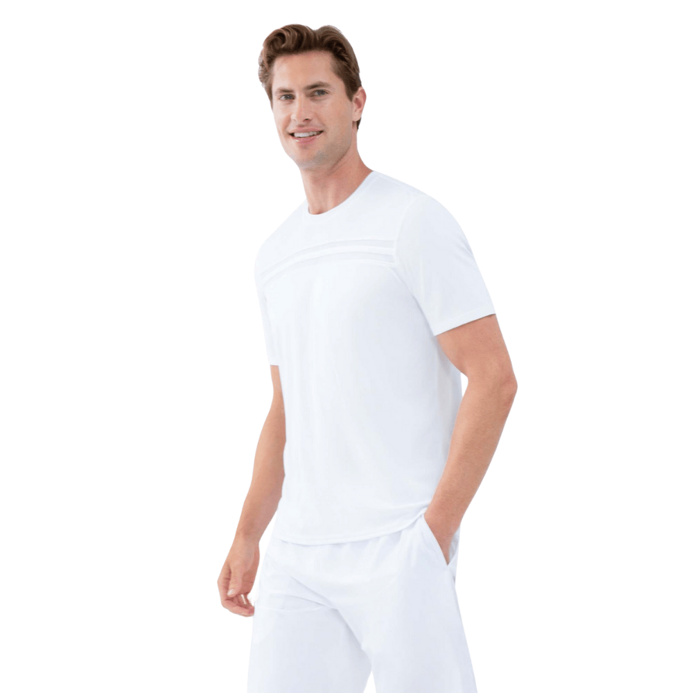 inPhorm NYC Performance Men's Tournament Short Sleeve Crew Neck - White
