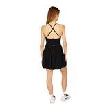 Osaka Women Pleated Tech Dress | Black