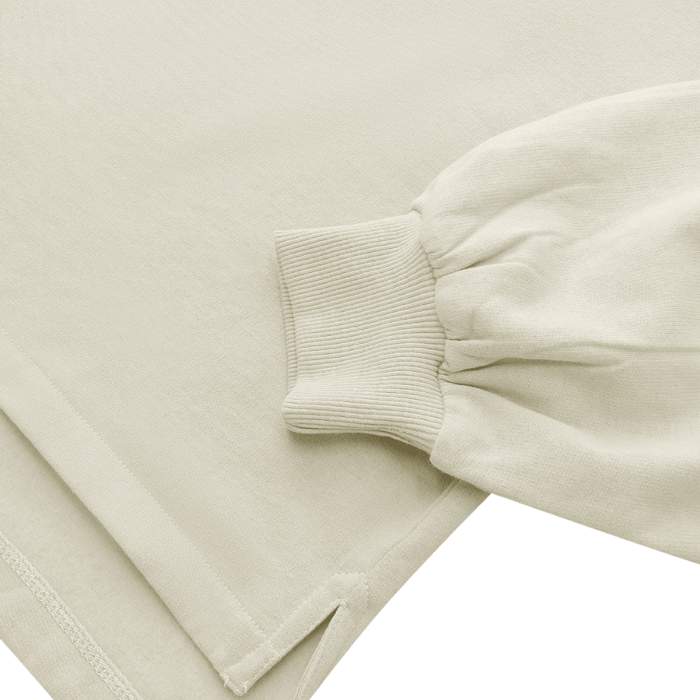 Osaka Women Cropped Hoodie - Logo | Warm Grey