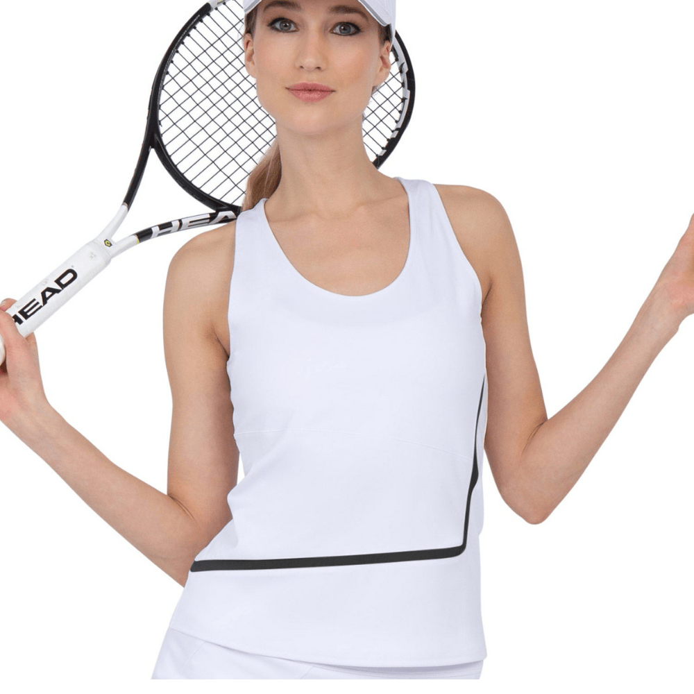 inPhorm NYC Baseline Tank - White/Black